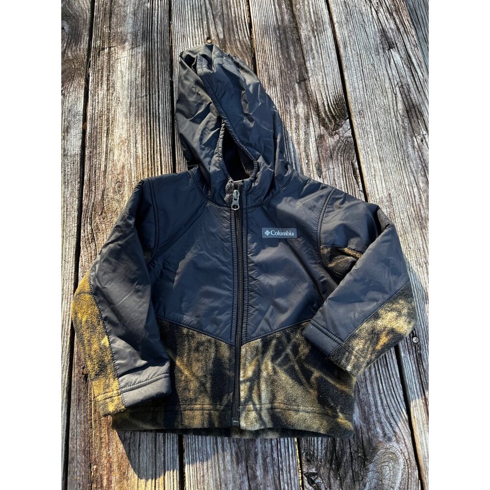 Columbia Toddler Camou Steens MT Overlay Hoodie Jacket sz 2T